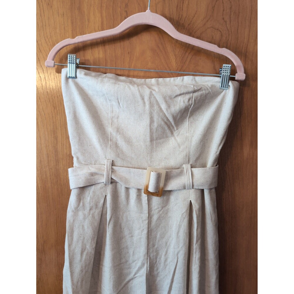 Pant suit romper cream colored size small - Picture 2 of 6